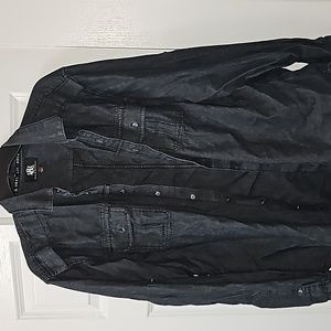 Rock & Republic Black Long Sleeve Button Down XL